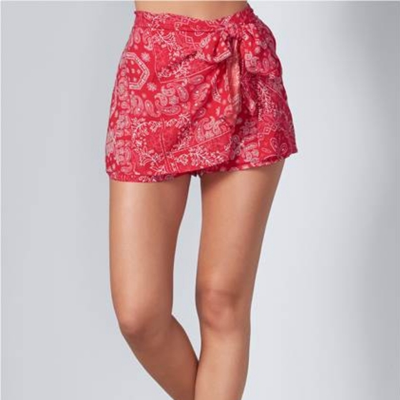 Venus Red Tie String Skort New! 1X - Picture 2 of 6